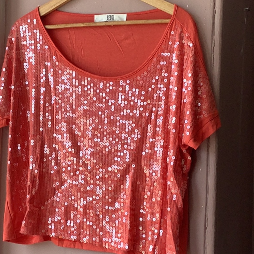 Bedo Shimmery orange top